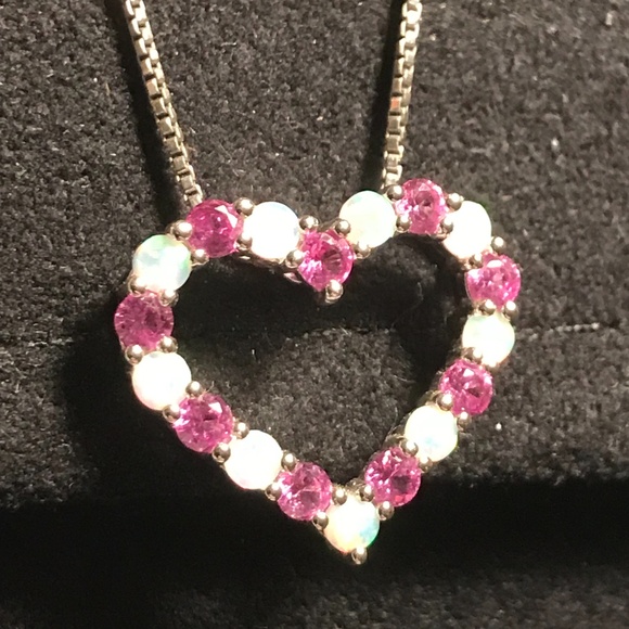 Heart Pendant Necklace - 18 inch chain, 925 sterling silver - Picture 9 of 15